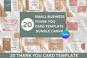 Thank You Card Template Bundle Canva, a Templates & Theme by Mrxking (Thumbnail 1 of 23)