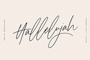 Hallelujah Script | Handwritten Font, a Script Font by Heart + Soul Studios (Thumbnail 9 of 9)
