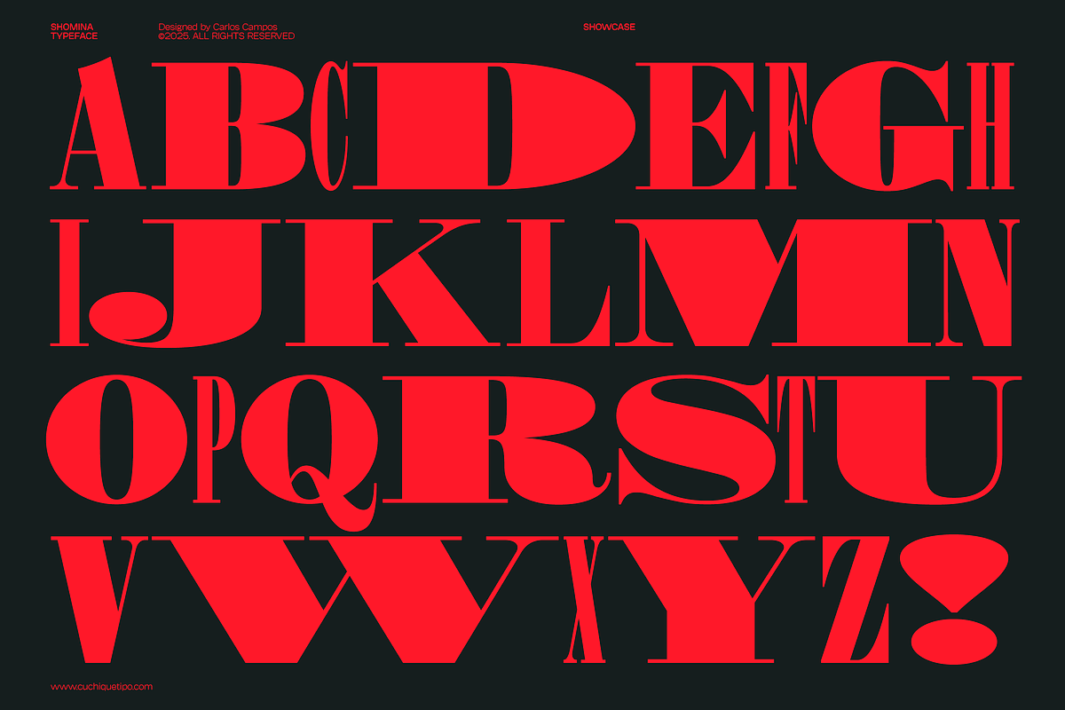 Shomina Font, a Serif Font by Cuchi, qué Tipo! Foundry (Photo 16 of 21)