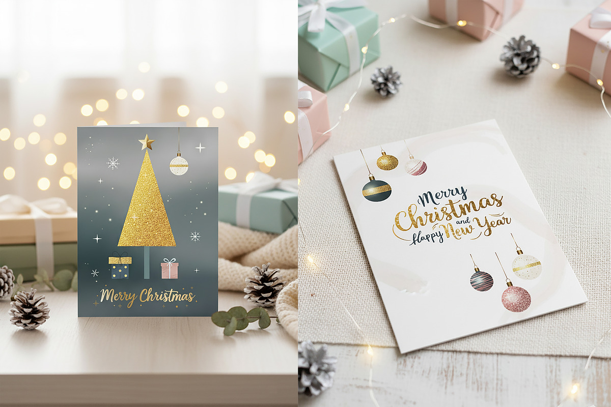 Christmas Cards. Holiday greetings, a Graphic by Hanna's ArtLab (Photo 4 of 5)