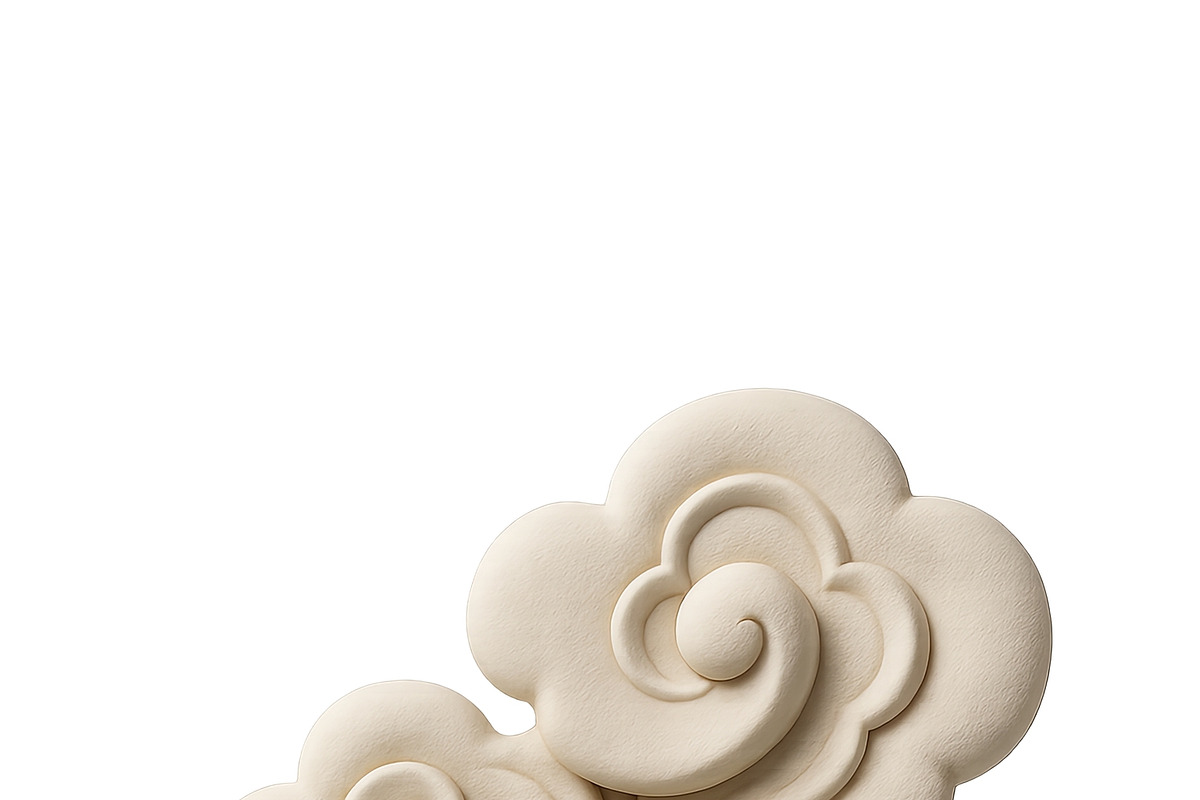 Mid autumn festival cloud motif isol, an Illustration by Dvoevnore photos