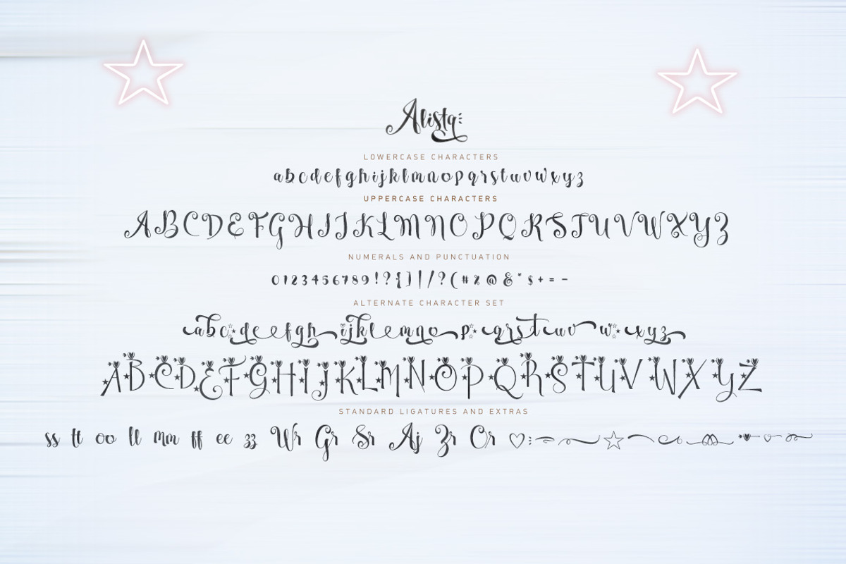 Alista script, a Script Font by Franstudio (Photo 5 of 11)
