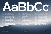 Rumela Smart - Clean Modern Sans, a Sans Serif Font by productype1 (Thumbnail 12 of 12)