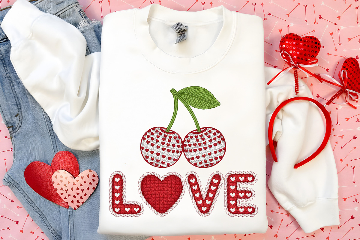 Love Embroidery PNG, Valentine's Day, an Illustration by Canvas Craft (Photo 3 of 7)