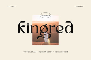 Kingred, a Font by ngene
