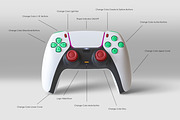 DualSense Controller Mockup, a Product Mockup by Zabiegala MP (Thumbnail 4 of 6)