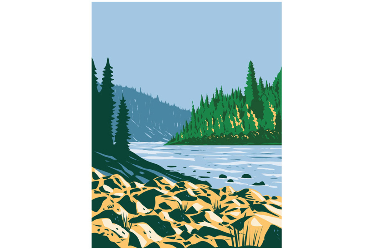 Pembina River Provincial Park WPA, an Illustration by patrimonio