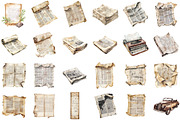 Old Newspaper Clippings Clipart, an Illustration by Sublimation Artist (Thumbnail 2 of 6)