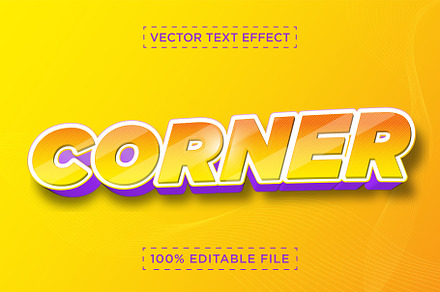 3D Vector Style Text Effect