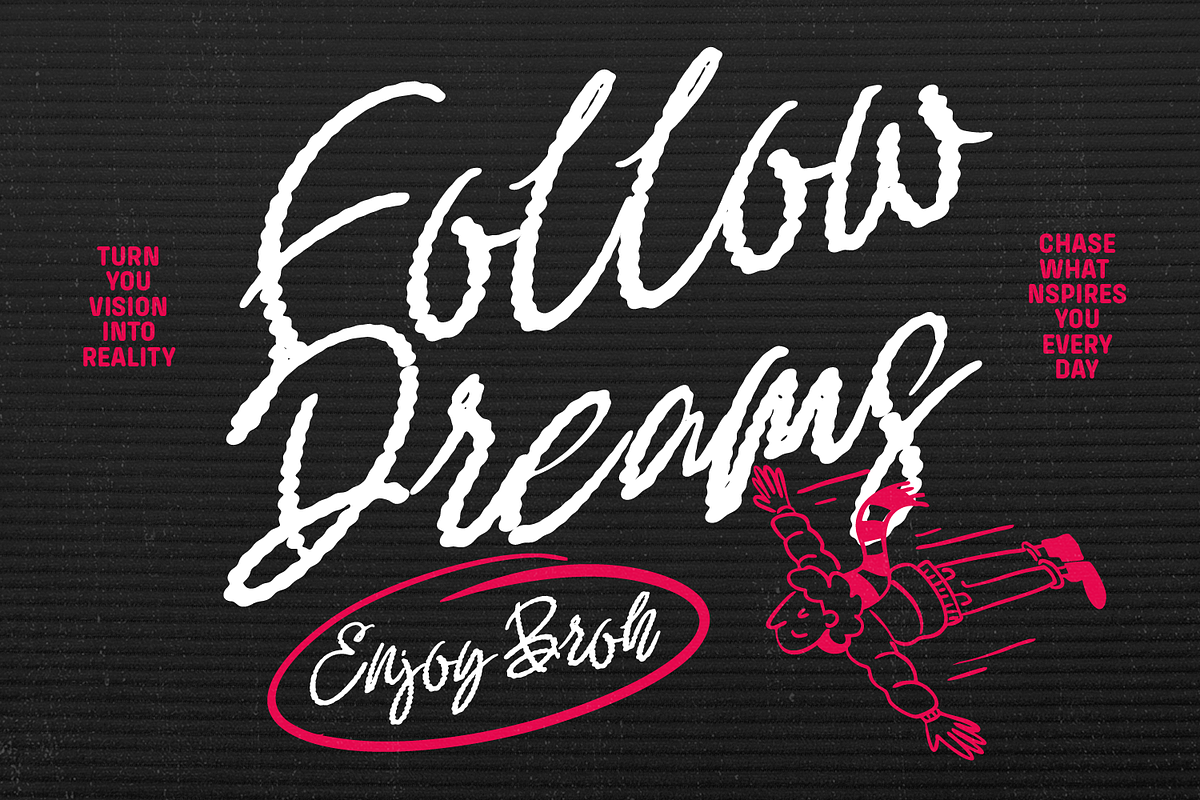 Sabrinha Jhonatan Brush Scipt, a Script Font by Portocraft (Photo 7 of 10)