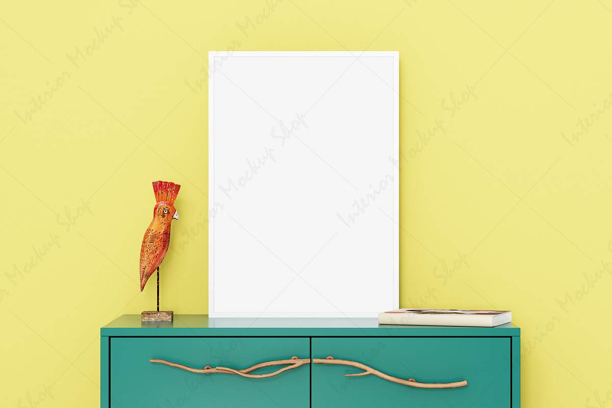 Frame Mockup Interior & PSD PNG JPG, a Print Template by Mockup Shop (Photo 2 of 3)
