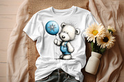 Christmas Teddy Bear Blue Clipart, an Illustration by Craft Nest (Thumbnail 9 of 9)