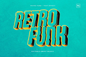 Retro Funk 3D Text Effect Template, a Layer Style Add-On by DesignerCandies