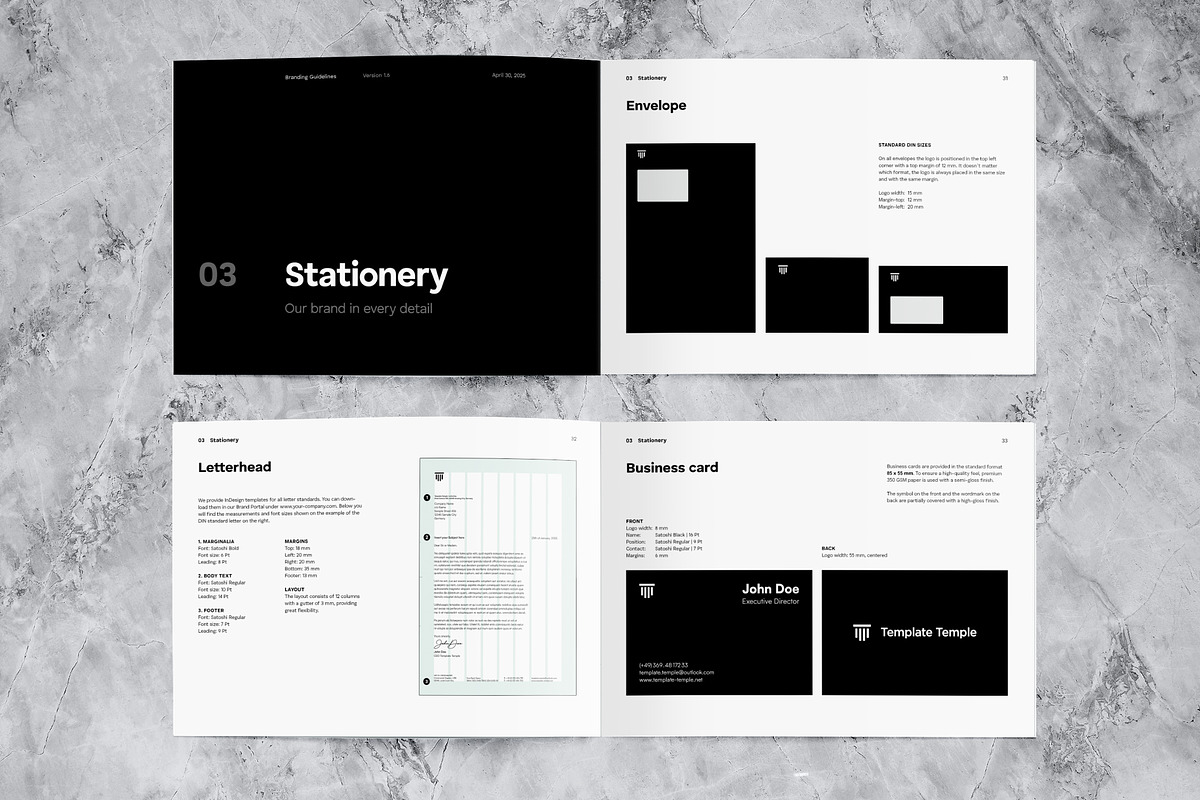 Minimalist Brand Guidelines Template, a Magazine Template by Template Temple (Photo 9 of 10)
