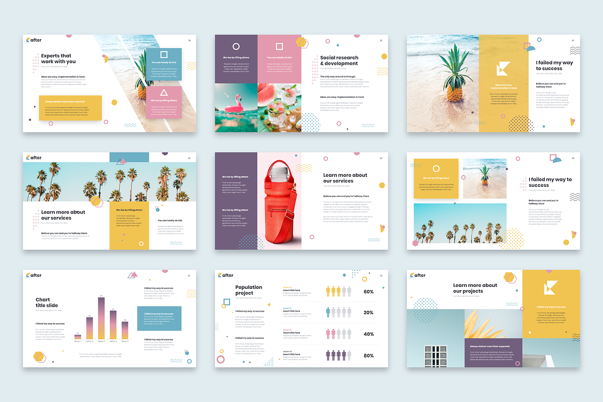 After Geometric Powerpoint Template, a Presentation Template by Reshapely (Photo 8 of 11)