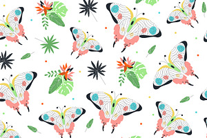 Seamless Zoo Patterns