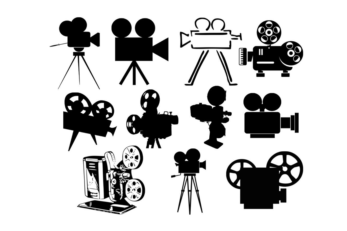 Movie Projector SVG, Cinema SVG, a Technology Illustration by Awieee1 (Photo 1 of 3)