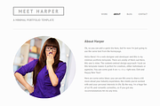 Harper - Minimal Portfolio Template, a Websites & App Template by Carvd Themes (Thumbnail 2 of 4)