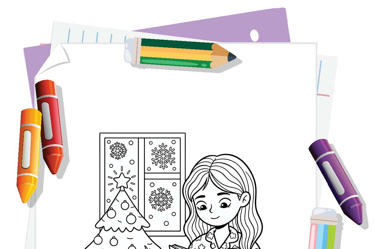 Christmas Stress Relief Book Pages, an Illustration by one-touch (Photo 6 of 7)