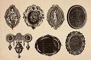 80+ Vintage Illustrations - Brooches, an Illustration by Meglenov (Thumbnail 2 of 8)