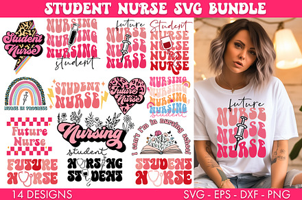 Student Nurse SVG Bundle Sublimation