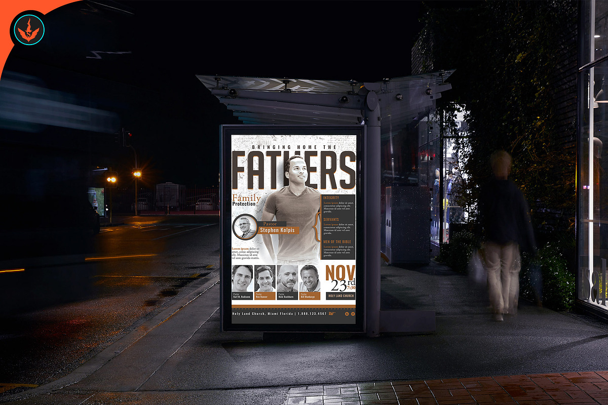 Fathers Church Conference Flyer, a Flyer Template by SeraphimChris (Photo 11 of 12)