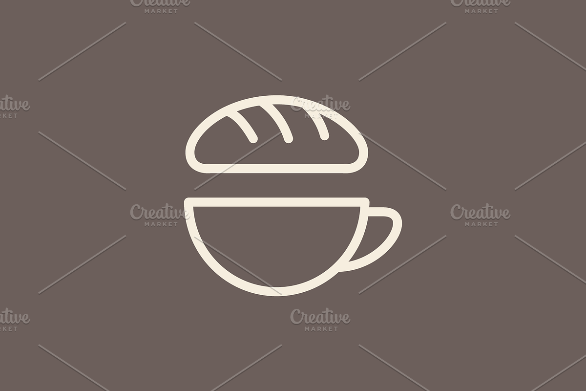 coffee and bakery coffee house logo, a Branding & Logo Template by devastd