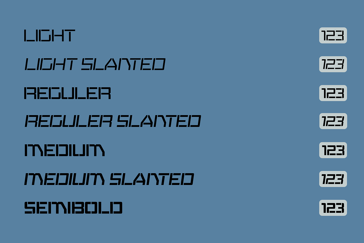 Rekvo – Variable Military Stencil, a Sans Serif Font by Drizy (Photo 6 of 11)