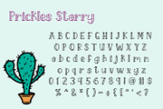 Starry Prickles, a Serif Font by Kristy Hatswell (Thumbnail 2 of 6)