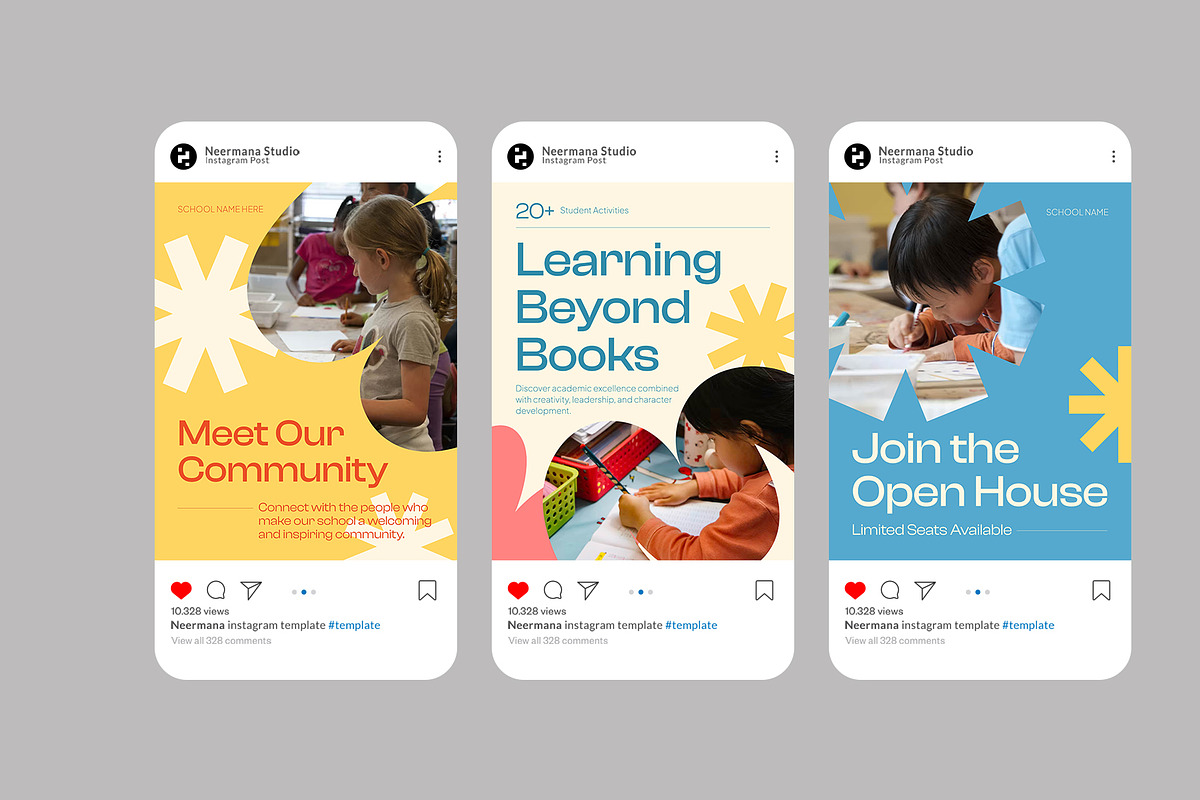 School Open House Instagram Post, a Social Media Template by Neermana (Photo 2 of 4)
