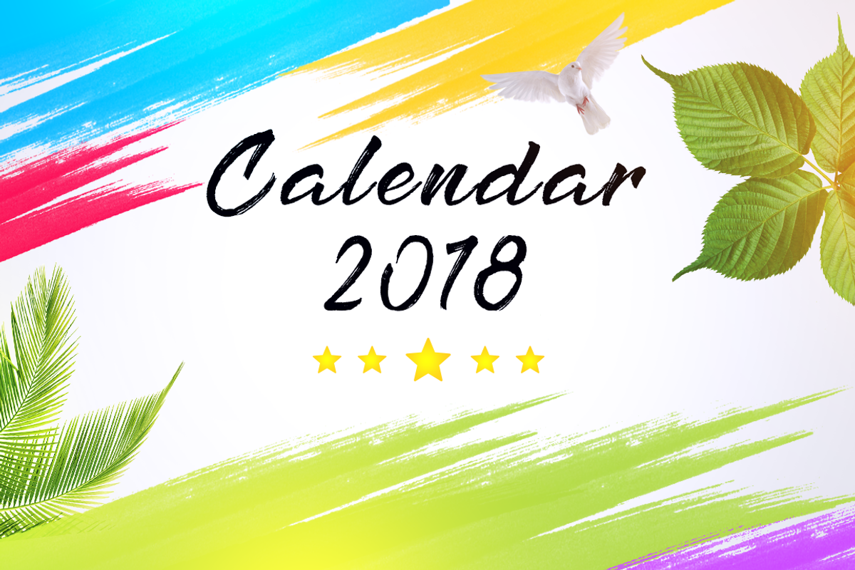 Calendar 2018, a Stationery Template by Jaisivakumar (Photo 1 of 9)