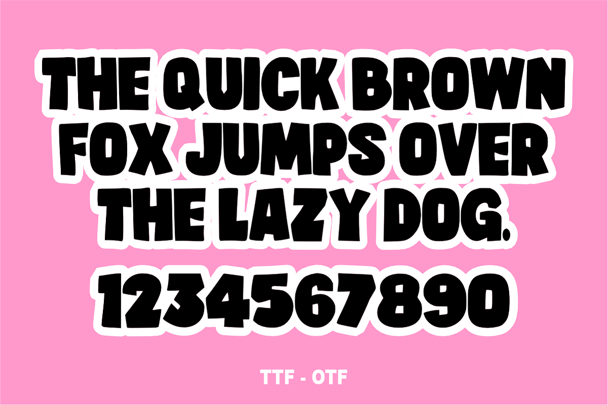 Bold Space - Playful Cartoon Font, a Sans Serif Font by KiddoGlyphs Studio (Photo 4 of 5)
