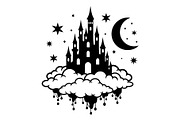 Fantasy Castle Cloud Moon Bundle, an Object Illustration by Gaye Art (Thumbnail 21 of 30)