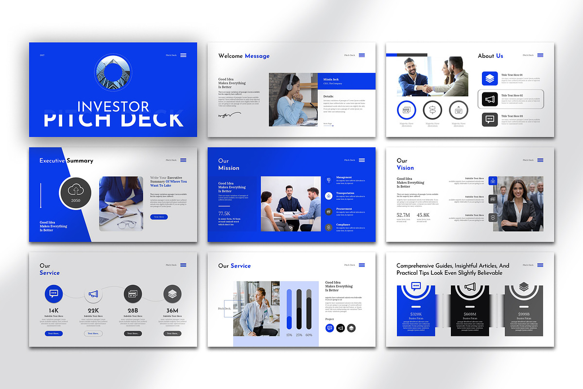 Investor Pitch Deck Presentation, a Templates & Theme by Pradaxa (Photo 2 of 6)