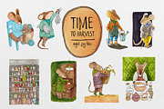 Mouse time. 15 mice for cards, an Animal Illustration by katyabuslaeva (Thumbnail 4 of 5)