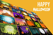 Halloween Background Bundle, a Background Graphic by Digital Studio (Thumbnail 2 of 3)