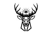 Artistic Geometric Deer Head Bundle, an Illustration by yasushie (Thumbnail 27 of 31)