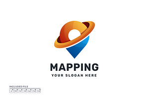 Modern Drop Pin Logo Designs Vector, a Branding & Logo Template by yuanesei