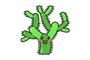 Teddy Bear Cholla Cactus Character