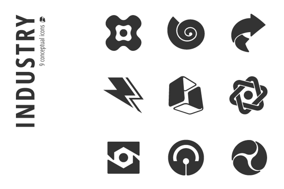 Industry Icon Set №1, a Branding & Logo Template by Youhhou