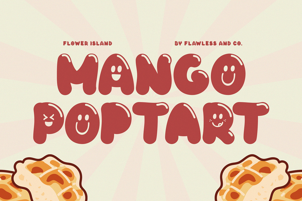 Flower Island - Bubble Display Font, a Sans Serif Font by Flawless And Co (Photo 4 of 10)