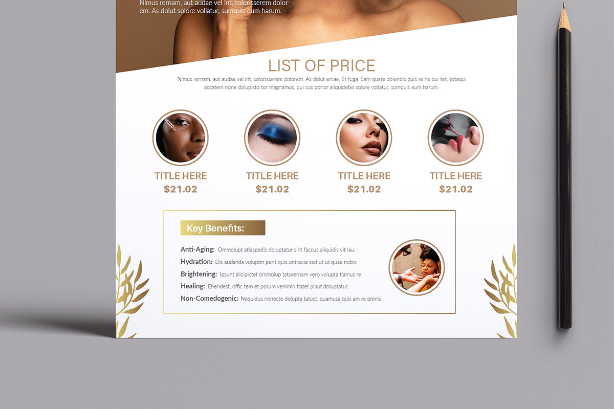 Beauty Product with Foundation, a Stationery Template by MightyDesign (Photo 3 of 8)