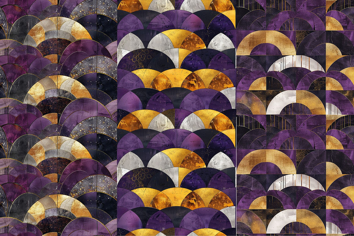 8 Lennon's Luxe Seamless Patterns, a Pattern Graphic by Inknfolly (Photo 3 of 5)