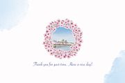 Cherry Blossoms clip art watercolor, an Illustration by Alena Sid (Thumbnail 16 of 16)