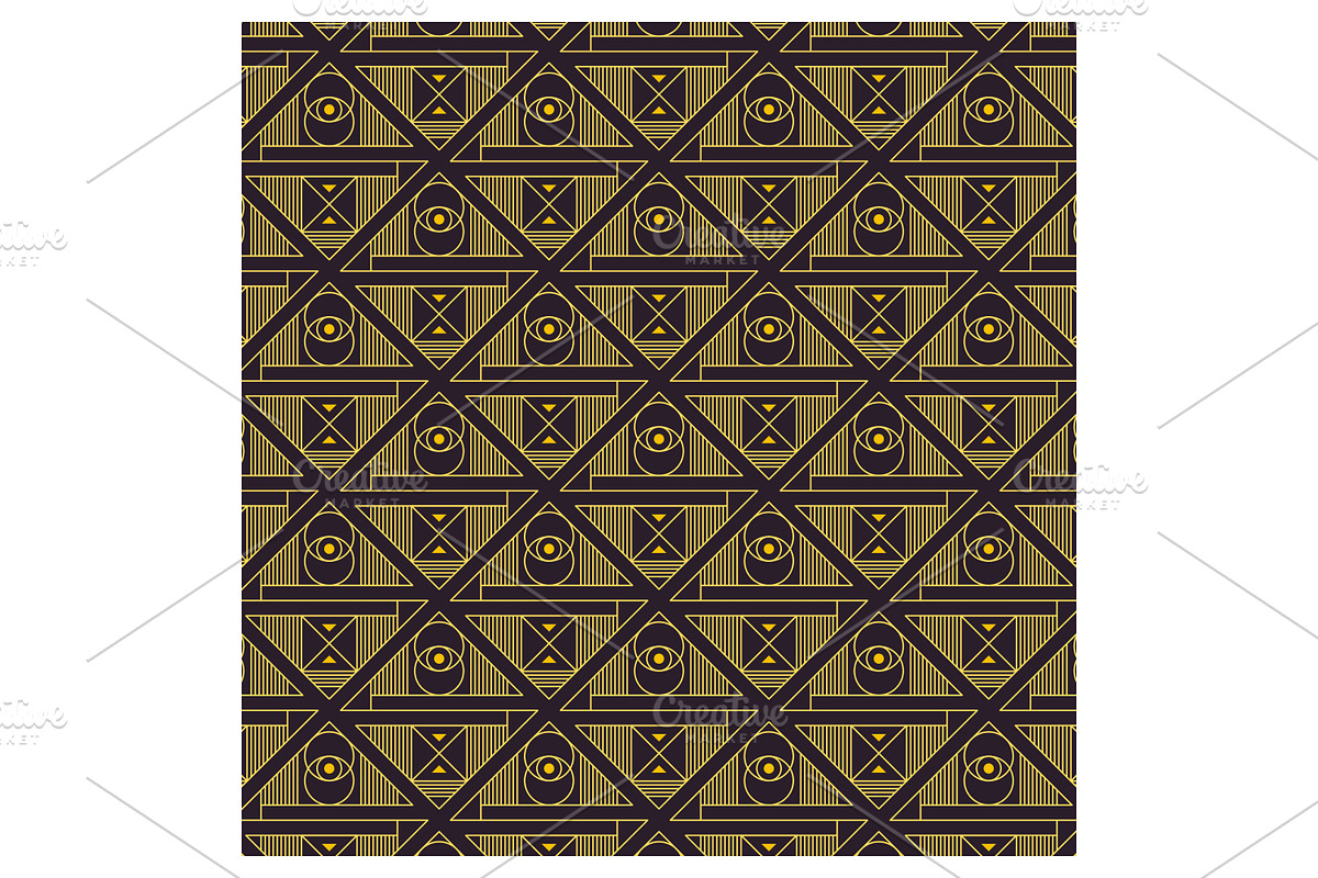 Art deco-inspired geometric pattern, a Pattern Graphic by Creative Backgrounds (Photo 1 of 3)
