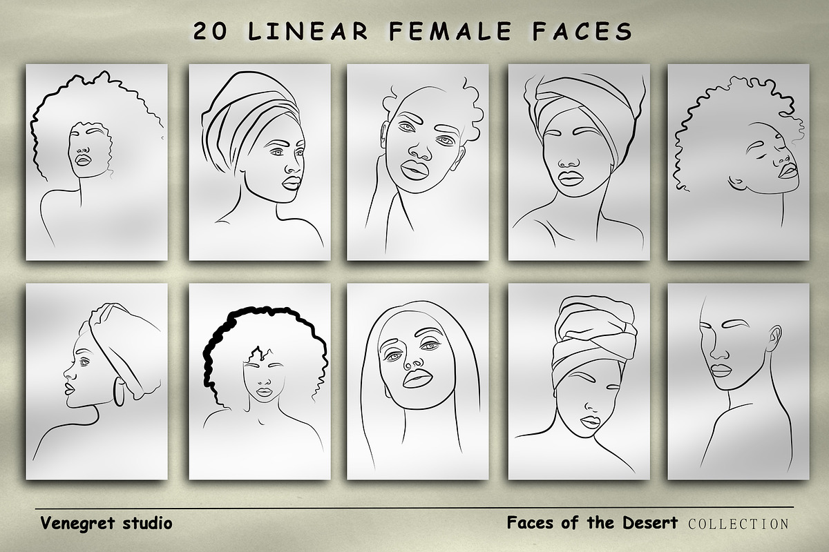 Faces of the Desert, a Person Illustration by Vinegret -Shop (Photo 3 of 8)