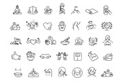 Wellness Line Icons Set, an Outline Icon by Tettygreen (Thumbnail 2 of 2)