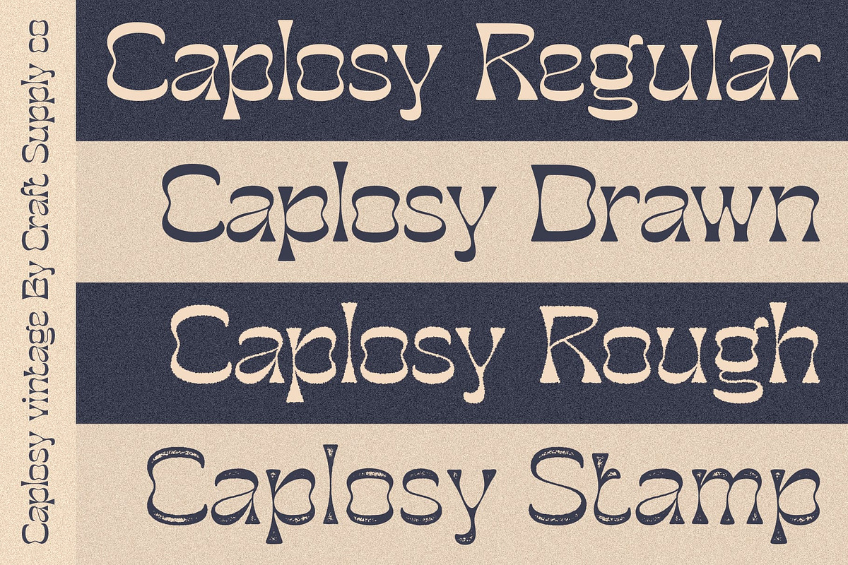 Caplosy Vintage, a Handwritten Font by Craft Supply Co. (Photo 2 of 8)