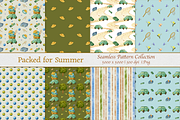 Packed for Summer Watercolor Set, a Pattern Graphic by Aurella Art (Thumbnail 2 of 10)