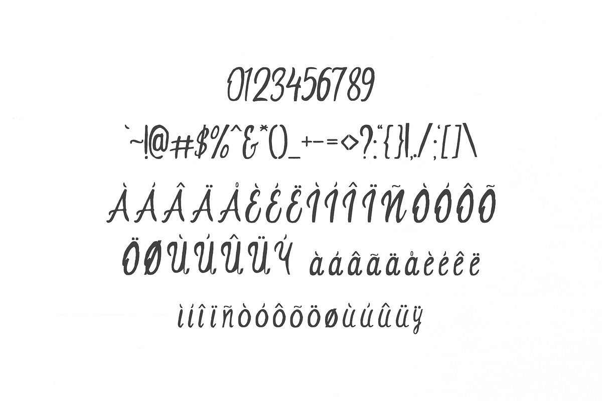 Saarah Fresh Handmade Font preview 3